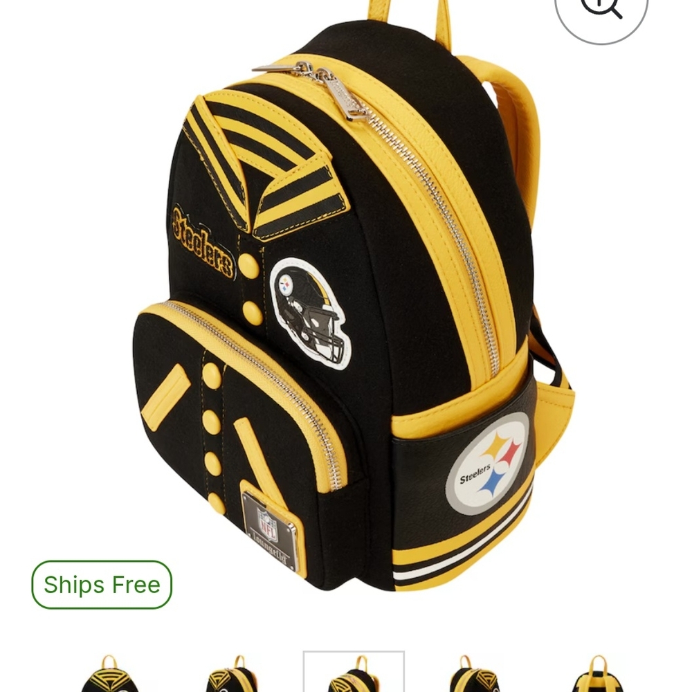 Black and Yellow Backpack - Picture 4 of 7